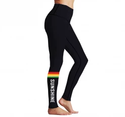 T6 Sunshine Women's 2019 Rainbow Box Reversible Leggings Sunshine Volleyball Club