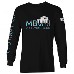 T6 MBsand Long Sleeve Crew Neck MBsand Beach Volleyball Club