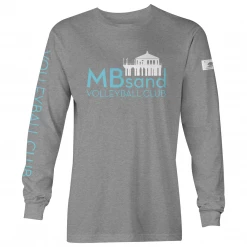 T6 MBsand Long Sleeve Crew Neck MBsand Beach Volleyball Club