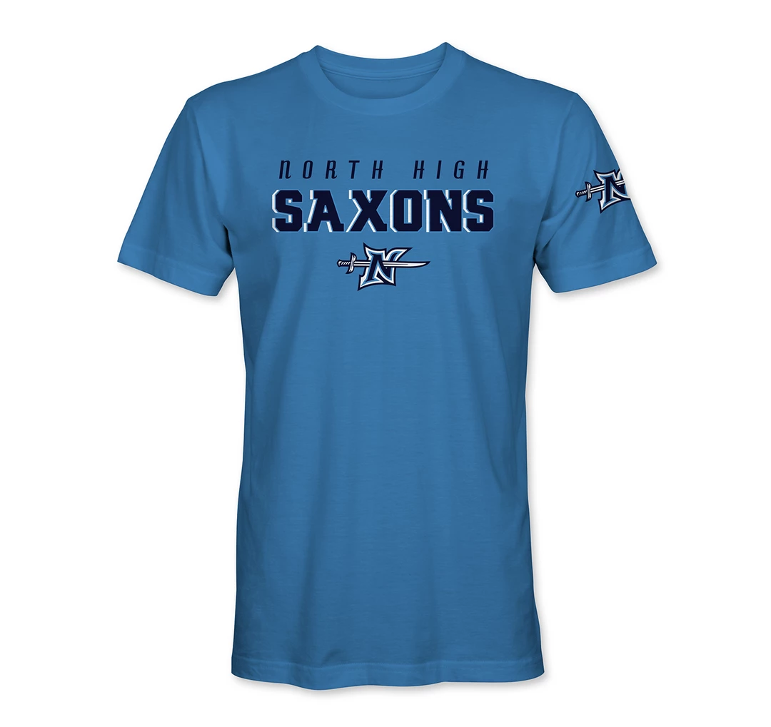 T6 North High NH Saxons Tee 3 T6 North High NH Saxons Tee