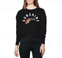 T6 Sunshine Volleyball Club Sunshine Women's 2019 North Rainbow Curved Hem Crew Sweatshirt