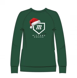 HittershouseLA MENS Santa Hat Green Hitters Sweater