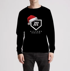 HittershouseLA Santa Hat Black Hitters Sweater MENS
