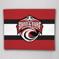 HittershouseLA Sand And Surf Plush Throw Blanket