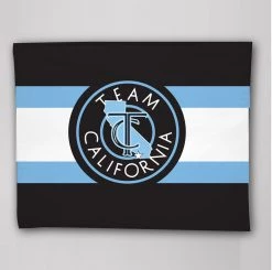 HittershouseLA Team California Plush Throw Blanket Team California Baseball